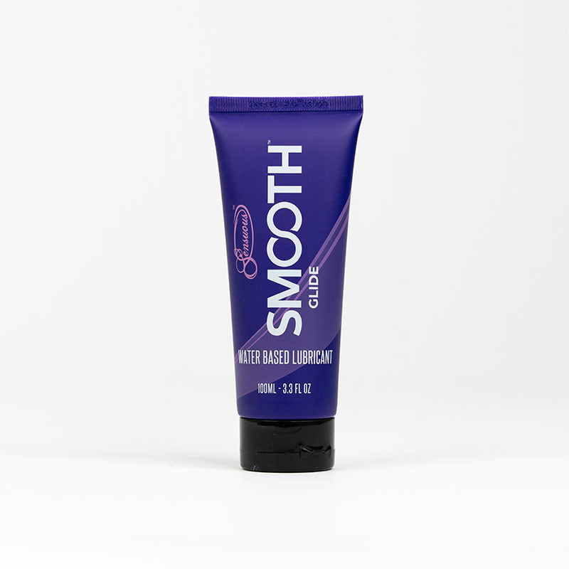 Sensuous Smooth Glide 100ml bottle, a long-lasting and silky water-based personal lubricant.