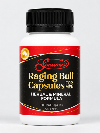 Raging Bull Capsules for Men, 60 capsule bottle – Sensuous