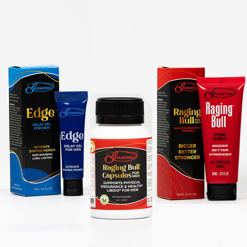 Test Booster Raging Bull Edge / Raging Bull Gel / Raging Bull Capsules Bundle – Sensuous